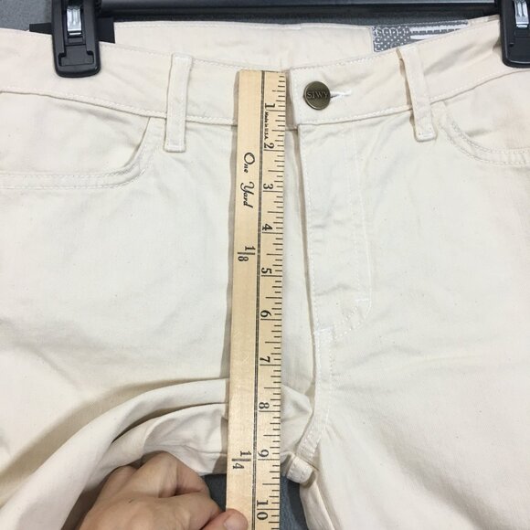 NWT Siwy Jean Womens Straight Leg Size 27 Lynn Milkshake Mid Rise Stretch - Picture 8 of 13
